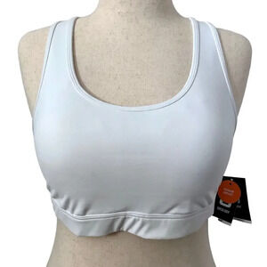 Ideology NWT White Sports Bra Women 1X